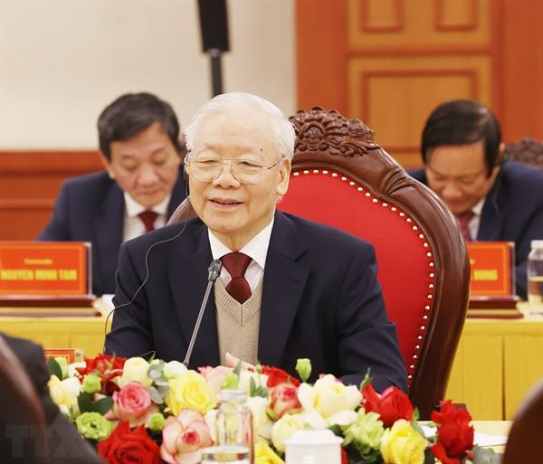 ttxvn_cuoc gap cap cao Viet Nam-Lao 4.jpg