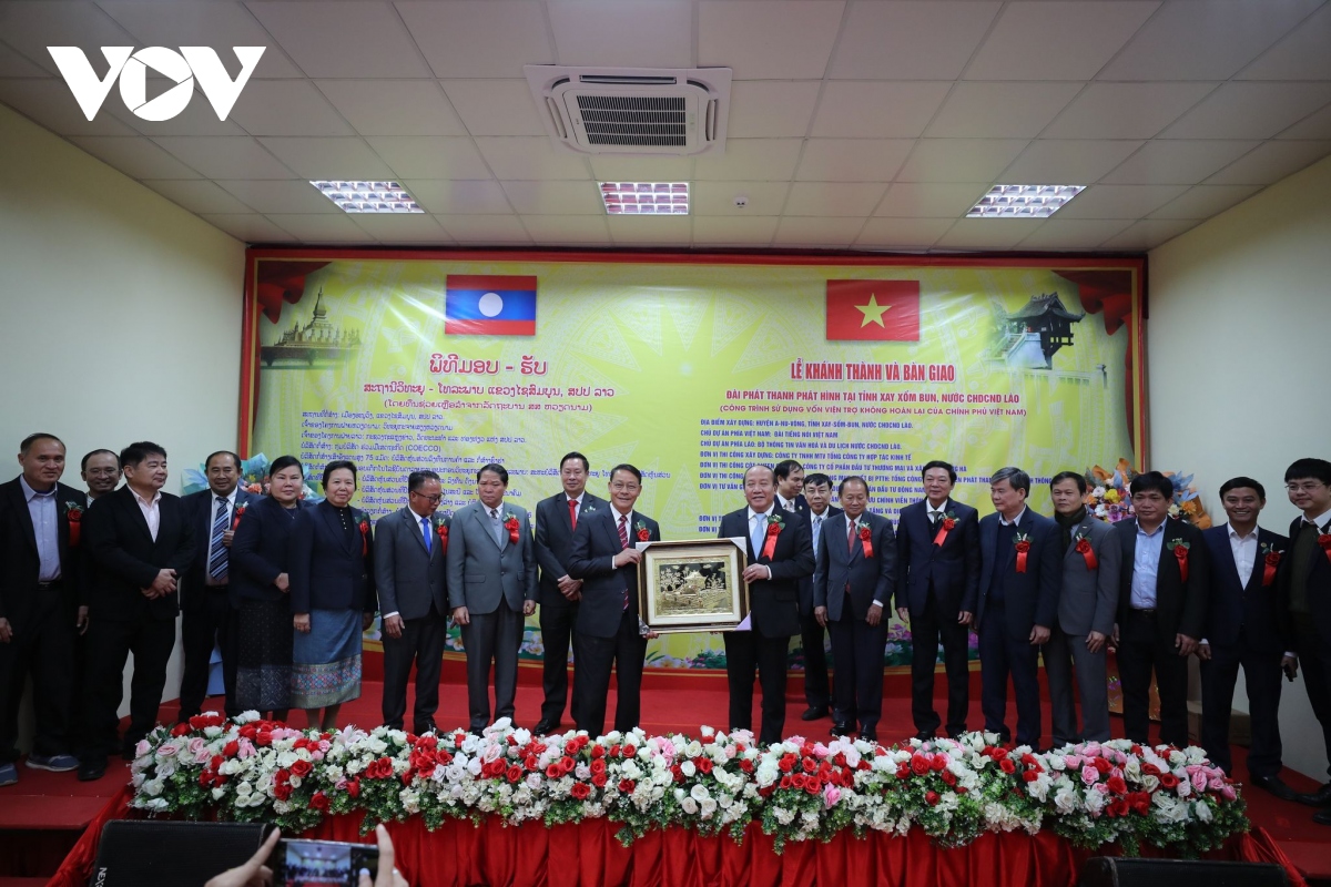 khanh thanh va ban giao Dai phat thanh phat hinh tinh xaysomboun, lao hinh anh 6