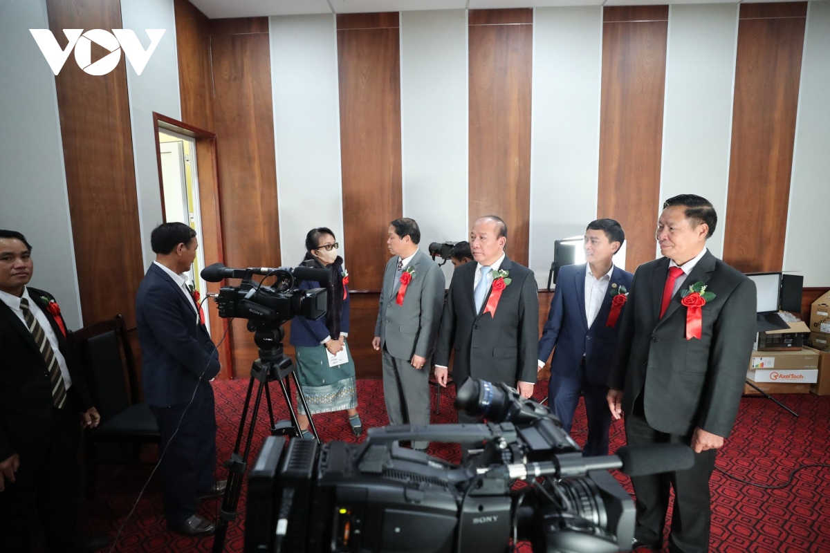 khanh thanh va ban giao Dai phat thanh phat hinh tinh xaysomboun, lao hinh anh 8